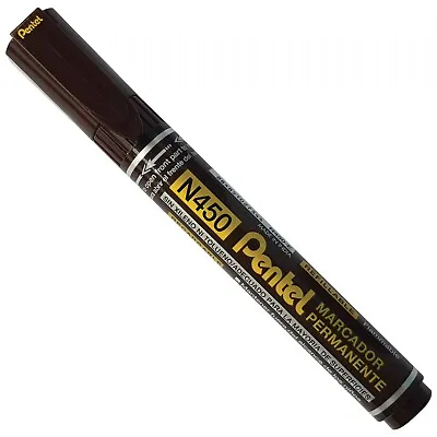 PENTEL N450 Bullet Tip Permanent Marker Pens Metal Wood Glass Fabric Multi Use • £2.75