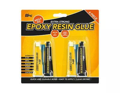 Epoxy Resin Glue Extra Strong Adhesive Super Bond Hardener Metal Plastic Wood • £2.99