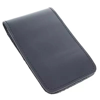 Minimalist Leather Memo Pad Notepad Holder Police Gear Smooth Plain Black • $30.36