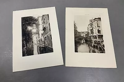 Rio Di Santa Sofia & Palazzo Albrizzi Venice ~ Antique Photogravure Prints • $69.95