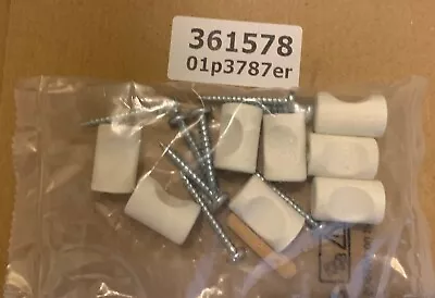 6x IKEA Door Knobs W/ Screws For KLEPPSTAD Wardrobe PlasticGray Part # 10032311 • £14.28