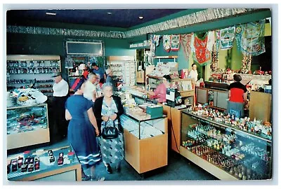 C1950's Covey's Little America Shop Travel Center Interior Granger WY Postcard • $14.98