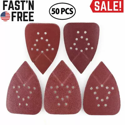 Sanding Disc 60 80 120 150 220 Assorted Grit Hook & Loop Sheets Mouse Sandpaper • $14.99