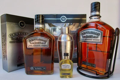 $999 • Buy Jack Daniels GJ Ltd Edit First  Tomb Stone  Bottle Set Incl. HUGE 1.75 On Cradle