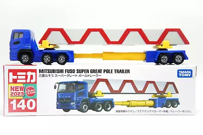 Tomica Mitsubishi Fuso Super Great Pole Trailer Truck Metal Diecast Car Toy #140 • $13.89