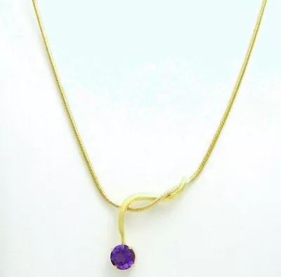 $885 • Buy Jose Hess 18k Amethyst Necklace