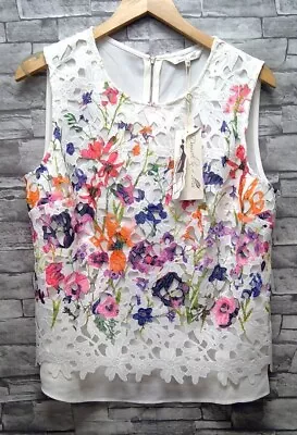 BNWT Damsel In A Dress Botanical Floral Shell Top RRP £109 Size 16 CG E36 • £7.99