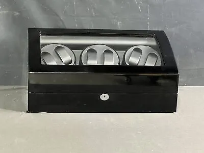Watch Winder Box 6+7 With LED Storage Quiet Motor Black New Open Box  • $88.39