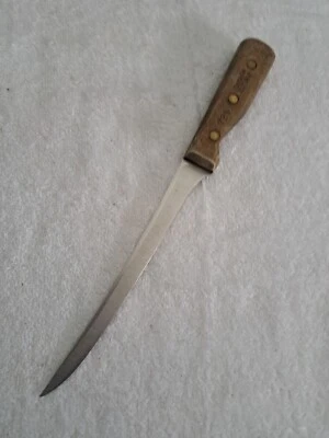 $11 • Buy Vintage CHICAGO CUTLERY Filet Knife  78S 7-1/2    Walnut Handle Full Tang USA