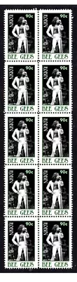 Robin Gibb The Bee Gees Strip Of 10 Mint Vignette Stamps • $9.04