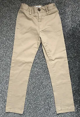 £1.50 • Buy Matalan Boys 7 Years Beige Sand Coloured Chino Trousers Pants Summer