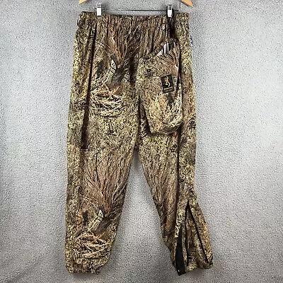 Browning PREVENT Rain Pants Mens 2XL Mossy Oak Brush Packable Hunting Lined • $69.99