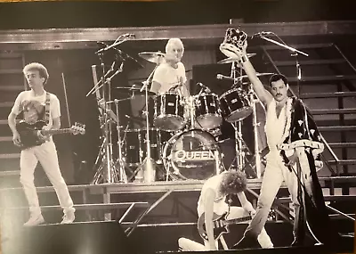 Queen Poster - Freddie Mercury Photo A3 Size Repro From Original Files/negs • £4.50