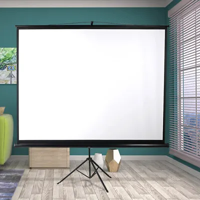 $149.99 • Buy 120 Inch Projector Screen Tripod Stand Home Outdoor Screens Cinema Portable HD3D