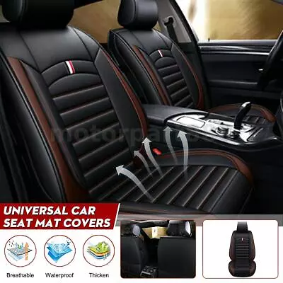 $18.74 • Buy Car Front Seat Mat Cover Auto Chair Cushion Protector PU Leather Pad Universal