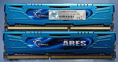 G.Skill ARES 8GB DDR3 PC3-19200 DDR3-2400 2400MHz Desktop RAM F3-2400C11D-16GAB • $35