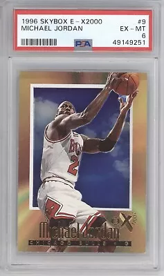 Michael Jordan Psa 6 1996 Skybox E-x2000 #9 Bulls Hof 9251 • $0.99