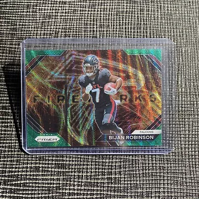 2023 Panini Prizm Bijan Robinson RC #F-24 FIREWORKS GREEN WAVE SP • $1.99