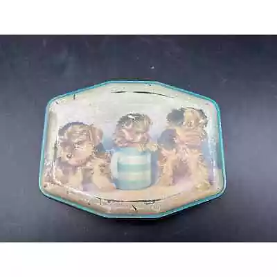 Vintage Yorkshire Terriers On Horner's Toffee Tin 1930's  • $32