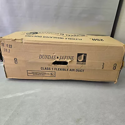 Dundas Jafine Insulated Flexible Duct W/ Black Jacket 8  X 25' Class 1 • $49.95