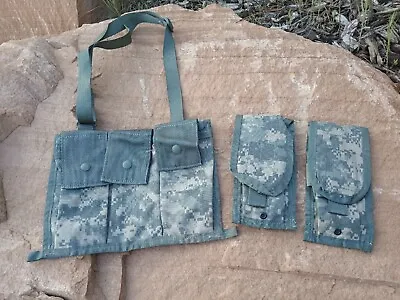 ACU Bandoleer 6 Mag Pouch Plus X2 ACU Double Mag Pouch Molle • $14.99