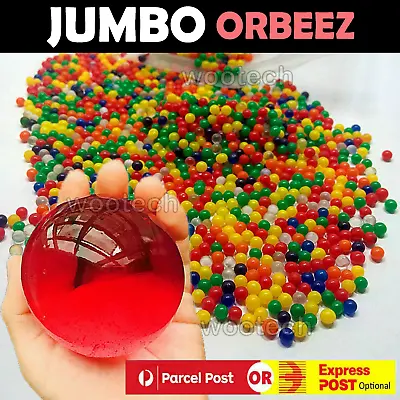 $13.95 • Buy 25-100 JUMBO Orbeez Water Beads Balls Gel Beads Vase Wedding Party Sensory Giant