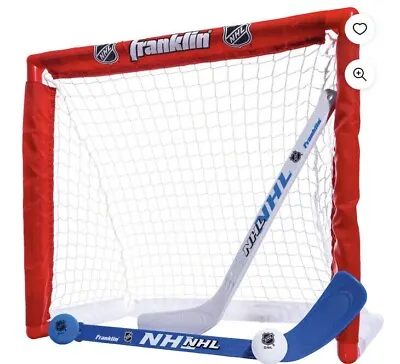 NEW Franklin Sports NHL Kids Mini Hockey Set - Goal & 2 Mini Sticks And 2 Pucks • $24.99