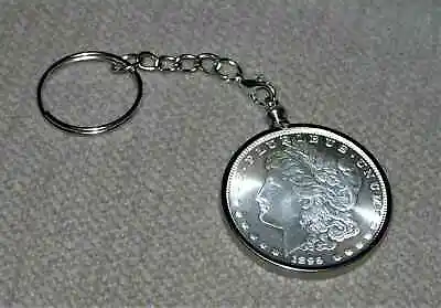 38MM Bezel Key Chain (Links) W/Novelty 2 Head 1895 Morgan Dollar • $19