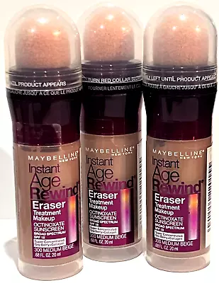 Maybelline Instant Age Rewind Eraser Treatment Makeup 300medium Beige 3 Makeup • $29.99