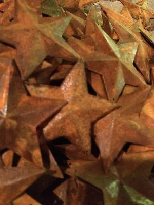 200 Metal Rusty Barn Stars Star 2.25  Inch Farmhouse Craft Supply • $18.49