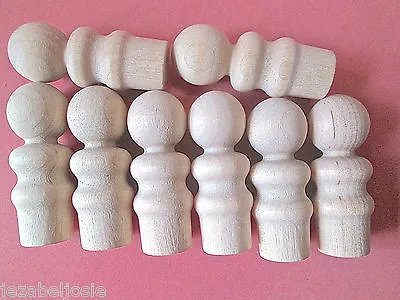 £4.20 • Buy 5, 10, 15 Or 20 Wood Peg Doll Little People GIRL  Wooden Peg Doll  CHECK SIZE
