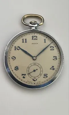 Vintage ARDATH Pocket Watch Swiss Made 15 Jewels Ardath Pocket Watch Serviced • $146.32