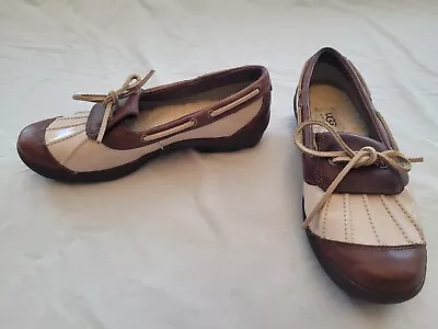 UGG Ashdale Waterproof Duck Shoes Dark Brown Light Brown Style #1898 Womens 9.5 • $27.99