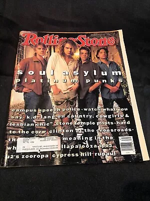 Vintage Rolling Stone Magazine #662 Back Issue August 5 1993  Soul Asylum Label • $18.99