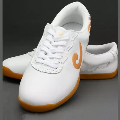 Genuine Leather Kung Fu Tai Chi Shoes Martial Art Shoes Sneakers Soft Cowhide • $67.99