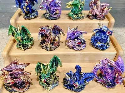Dragon Miniature Colored Figurines  Resin 2  X 2  (sold Separately) • $7.99