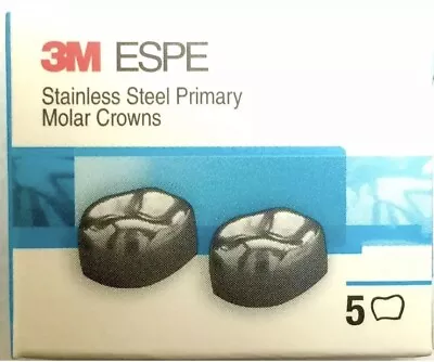 3M ESPE ELL2 Lower Left 2nd Primary Molar Stainless Steel Crown Form 5/box • $25.95