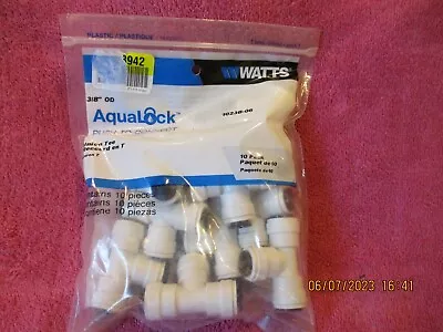 Watts 1023b-06 Brand New Pvc Union Tee Fittings 3/8  Od 1o Qty Free Shipping • $22