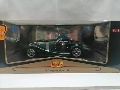 £70 • Buy Maisto 1/18 MORGAN AERO 8 Green Diecast Metal Model Sports New Car Boxed