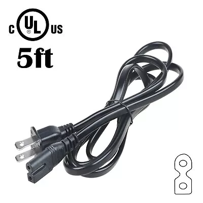 UL 5ft AC Power Cord Cable For VIZIO Sound Stand S2120W-E0 S4251W-B4B 2-Prong • $6.65