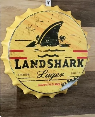 Vintage Landshark Beer Decor  Sign Retro Metal Signs Man Cave Bar Pub Decor  • $20.99