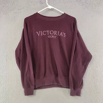 Victorias Secret Sweater Womens M Medium Dark Purple Pullover Sweatshirt Casual • $16.77