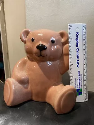 Wade Large Ceramic Traditional Teddy Bear Money Box. 6”.Great Christening Pres • £12