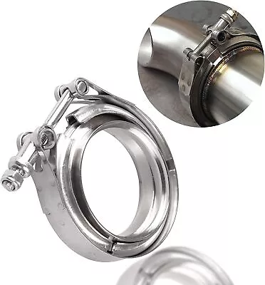 $17.77 • Buy 4 Inch V-Band Clamp 4  Stainless Steel Flange Male-Female For Exhaust Downpipe
