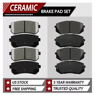 For 2010-2017 Hyundai Tucson 11-16 KIA Sportage FRONT & REAR Ceramic Brake Pads • $38.59