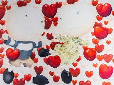 £300 • Buy Mackenzie Thorpe -dancing In Love- Large Limited Edition Print, Signed & Coa