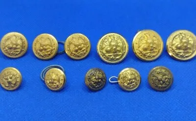 11  Vintage / Look Military Style Buttons • $9.99