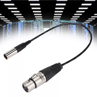 Mini XLR 3pin Male To XLR 3pin Female Aluminum Foil Shielded Copper Wire Aud GDS • £9.44