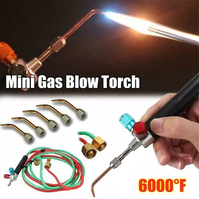 Jewelry Jewelers Micro Gas Little Torch Welding Soldering Kit With 5Pcs Nozzles • $23.28