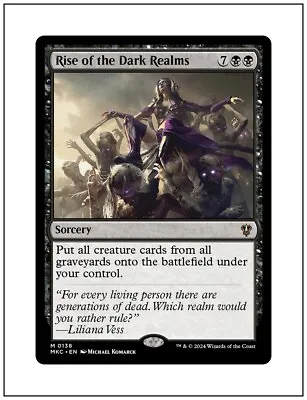 1x Rise Of The Dark Realms Murders At Karlov Manor Commander Magic MTG NM • $10.50